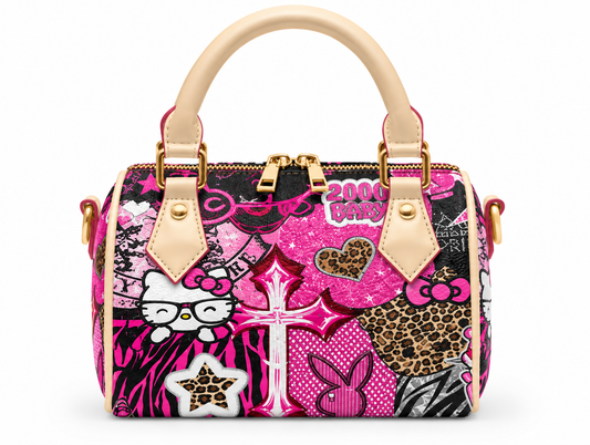 Coin pouch - Pink Cross