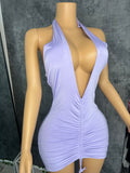 Midnight Siren Dress - Purple